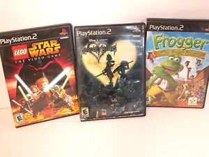 KINGDOM HEARTS, LEGO STAR WARS, FROGGER- 3 PS2 GAME LOT *COMPLETE* PLAYSTATION 2 - Picture 1 of 3