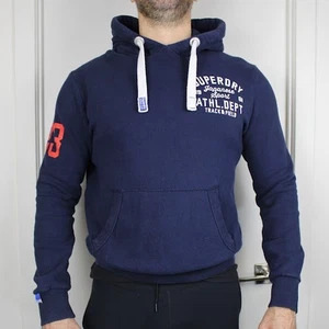 Superdry Men's Hoodie XL Navy Thick State Athletics Logo Sweatshirt Japan Track - Bild 1 von 13