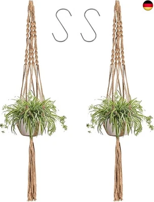 MARKE LINXIU LINXIU Makramee Blumenampel, Blumen Ampel Hängend Boho Pflanzenhänger P