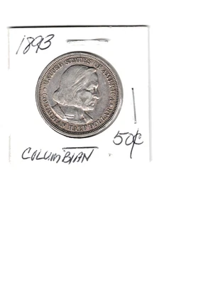 1893 World's Columbian Exposition Commemorative Silver Half Dollar - Image 1 of 2