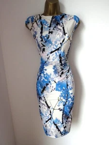 Phase Eight Womens Dress UK 16 EU 44 US 12 Midi Evening Occasion Wiggle Floral - Picture 1 of 7