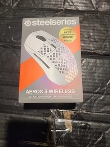 SteelSeries Aerox 3 Mouse da gioco leggero wireless da neve - Bianco (9522) - Foto 1 di 5