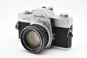 [Exc.]MINOLTA SRT101 35mm Film Camera Silver+ROKKOR-PF 55mm f1.7 2620481 - Picture 1 of 12