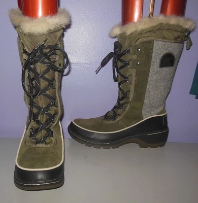 Sorel Tivoli III Camurça Alta Nori Verde Cinza Feltro Pele Sintética Tamanho 7.5 - Imagem 1 de 4