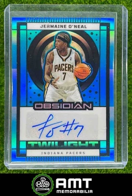 2024-25 Panini Obsidian Jermaine O'Neal Twilight Auto Blue Flood 26/30 Pacers - Image 1 of 3