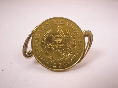 Guatemala 1958 1 centavo moneda única vintage SWANK gemelo reemplazo perdido/roto a 32 Foto 1 de 4