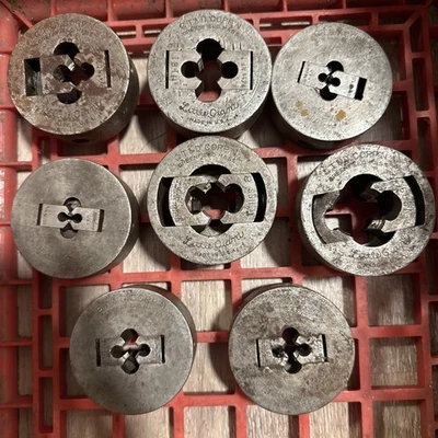 Vintage Little Giant Pipe Threader Die Head 8 Different Size USA - Image 1 of 4