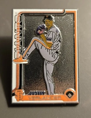 Pin Justin Verlander de 2025 paquete de actualización Gigantes de San Francisco 1" x 1,5" Foto 1 de 3