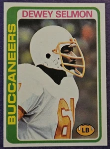 1978 Topps #106 Dewey Selmon Football card Tampa Bay Buccaneers! - Picture 1 of 2