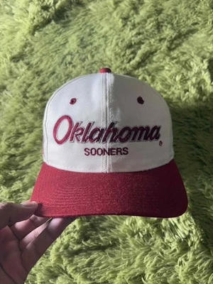 ¡¡¡Sombrero de lana vintage Oklahoma Sooners Sports Specialties SnapBack Script!!!! Foto 1 de 4