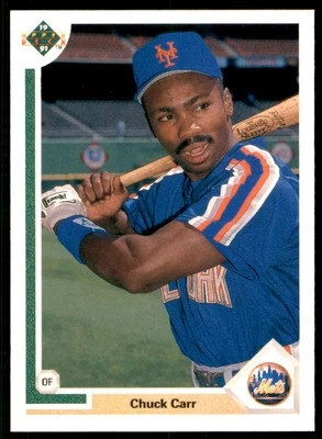 1991 Upper Deck Chuck Carr RC New York Mets #514 - Image 1 of 2