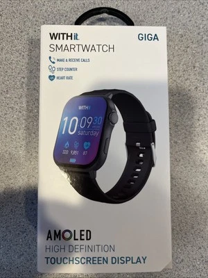 Giga Withit Smartwatch, Amoled High Defintion Touchscreen Display New - Image 1 of 3