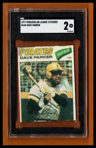Adesivo venezuelano 1977 Dave Parker #140 SGC 2 Ptd In Venezuela - NO COLLA - Foto 1 di 2