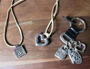 Brighton Lot of 3 Items, includes:  2 Charm Pendants & Key Fab - Picture 1 of 7