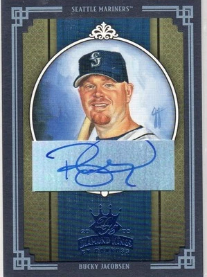 2005 DIAMOND KINGS CROWNING MOMENTS BLUE FRAME AUTO BUCKY JACOBSEN #207 4/50 - Image 1 of 4