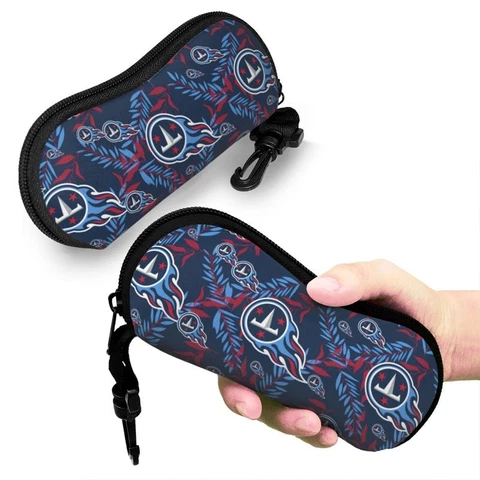 Tennessee Titans Fans Lightweight Eyewear Bag Printed Glasses Case 6.7*3.1in Cover