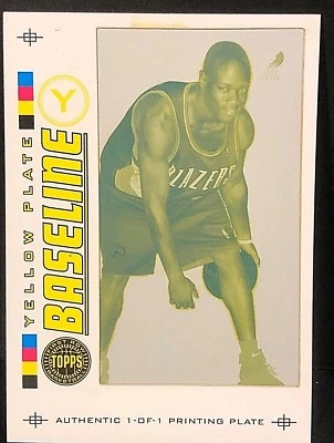 JARRETT JACK 2005-06 Topps First Row Framed 1/1 PRINTING PLATE Yellow W@W!!! - Image 1 of 3