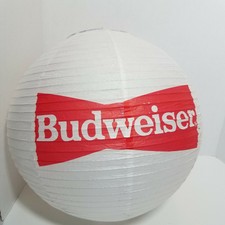 Vintage Anheuser Busch Budweiser Beer Logo Promo Paper Lantern Mobile New Htf