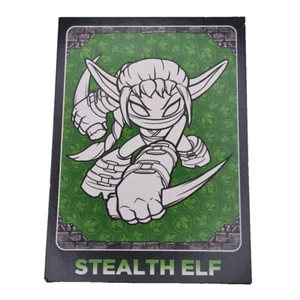 Topps Skylanders Giants Card 2012 Stealth Elf C1 - Colour Me In (3) - Picture 1 of 7