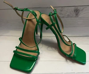Novo Stunning Green MALONE Strappy High Heels-Rare-Formal-Workwear-Casual-Sz 40 - Picture 1 of 24