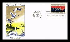 DR JIM STAMPS US COVER MIGRATORY BIRD TREATY FDC JACKSON CHICKERING CACHET