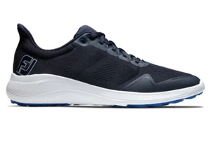 New FootJoy Golf FJ Flex Spikeless Shoes Navy/White/Blue Medium 9.5 NIB - Picture 1 of 12