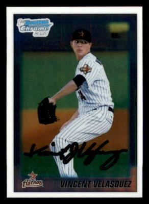 2010 Bowman Chrome Draft Prospects #BDPP45 Vincent Velasquez - Image 1 of 2