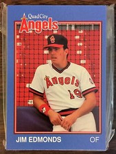 1989 Grand Slam QUAD CITY Angels UNOPEN Minor League Set JIM EDMONDS L12018730