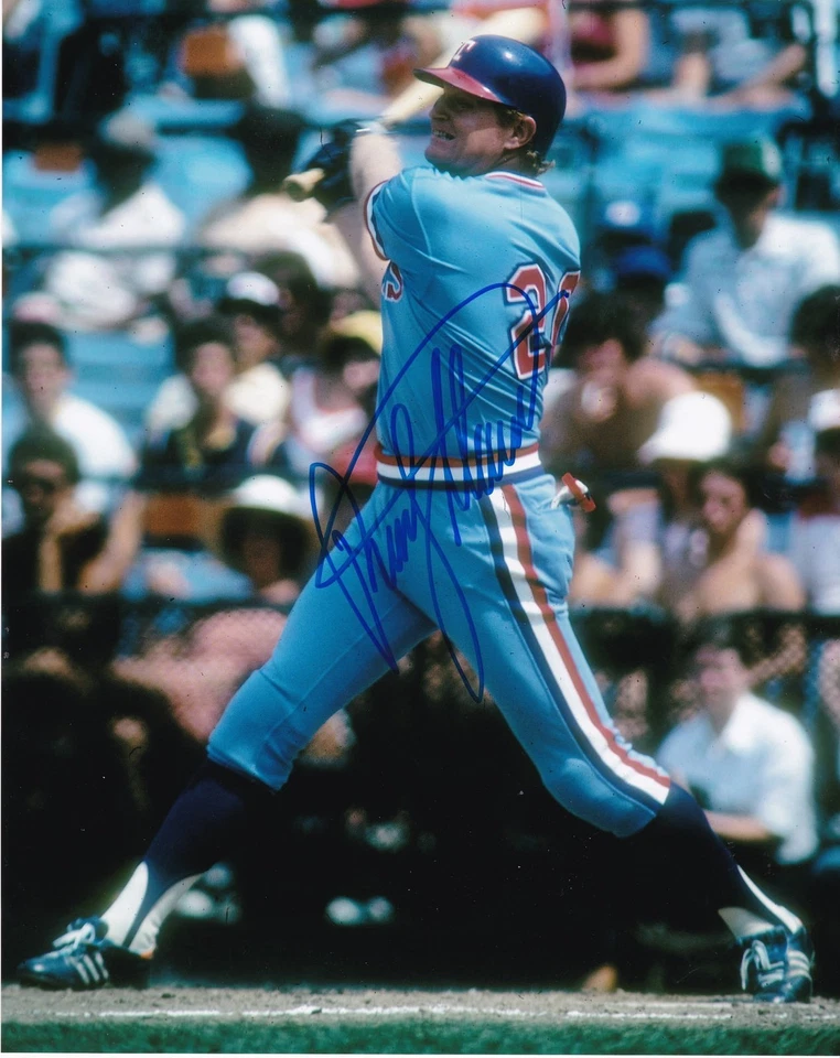 RUSTY STAUB  TEXAS RANGERS   ACTION SIGNED 8x10 - Image 1 of 1