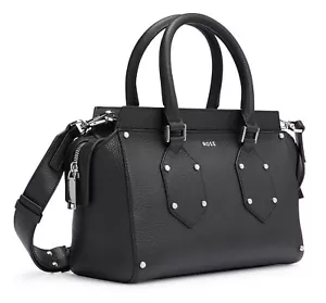 BORSA/BORSA A TRACOLLA HUGO BOSS IN PELLE A GRANA CON LOGO LUCIDO - Foto 1 di 20