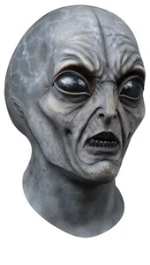 Halloween EVIL INVADER Area 51 Horror High-Quality Latex Deluxe Mask - Bild 1 von 1