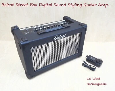 Belcat STREET BOX 15 Watt Guitar Amplifier,Digital Sound,Rechargable,Portable - Image 1 of 4