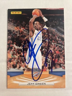 2009 Panini Jeff Green Autographed Card Oklahoma City Thunder #230 CB1511 - Image 1 of 2