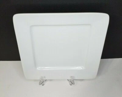  Oneida Buffalo Bright White 10-1/4" Square Dinner Plate #F5000000149S Porcelain - Image 1 of 4