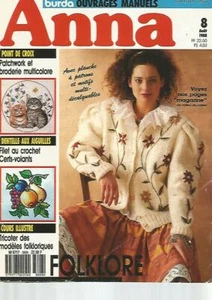 BURDA - ANNA N°08-1988 - MAILLES POUR L'AUTOMNE / SPENCER TYROLIEN / RIDEAUX FIL - Picture 1 of 2