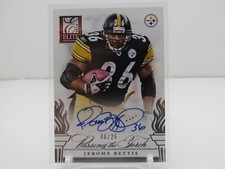 JEROME BETTIS/ LE'VEON BELL 2014 ELITE PASSING THE TORCH DUAL AUTOGRAPH #06/25!!