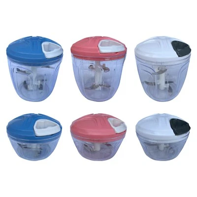 Food Chopper Manual Pulling Vegetable Slicer Processor Hand Blender Kitchen Tool - Image 1 of 4