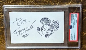 Rick Farmiloe Sketch Disney Artist PSA Autograph Signed Hand Drawn Mickey Mouse - Picture 1 of 1