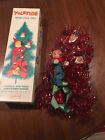 L@@K ! VTG Christmas pixie elf tree By Yuletide Merry Pixie Tree, org box , 50’s