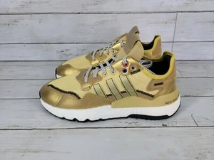adidas Nite Jogger Training Womens Sneakers Shoes Gold Multi US Womens Sizes - Picture 1 of 7