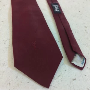 Yves Saint Laurent Maroon Red Tie - Picture 1 of 8