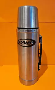 CHAMP Thermos Vintage Hot Cold Stainless Steel 13" Tall Made in Korea - Picture 1 of 6