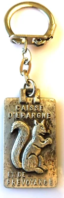 PORTE CLES DES ANNEES 60 KEYCHAIN - CAISSE D'EPARGNE DE ROUEN REC-VER - Photo 1/2