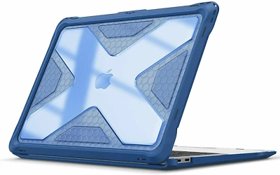Funda para MacBook Air 13 pulgadas (2018-2021) resistente carcasa rígida cubierta TPU parachoques Foto 1 de 4