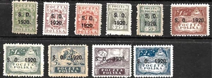 POLAND🔥(Plebiscite🔥on Cieszyn Silesia) Polish stamp 1919 OVPRT "S.O./1920" MLH - Picture 1 of 2