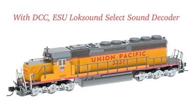 N Scale Intermountain 69342S-01 SD40-2 Union Pacific #3337 w/DCC Sound Diesel - Image 1 of 4