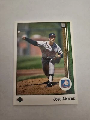 1989 Upper Deck Baseball Card Jose Alvarez 734 - Image 1 of 2