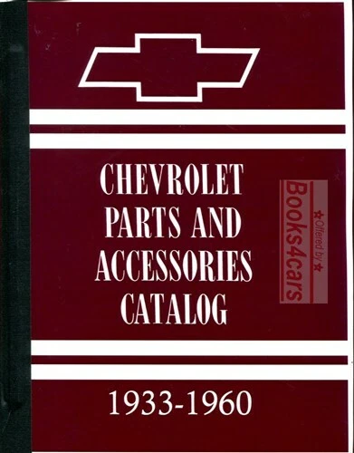 CHEVROLET PARTS MANUAL BOOK 1933-1960 - Imagem 1 de 1
