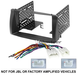 Toyota Corolla Double Din Car Stereo Radio Install Dash Bezel Kit Wiring Harness - Picture 1 of 3