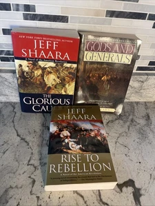 3 Books by Jeff Shaara wth Rise to Rebellion Paperback - Picture 1 of 3